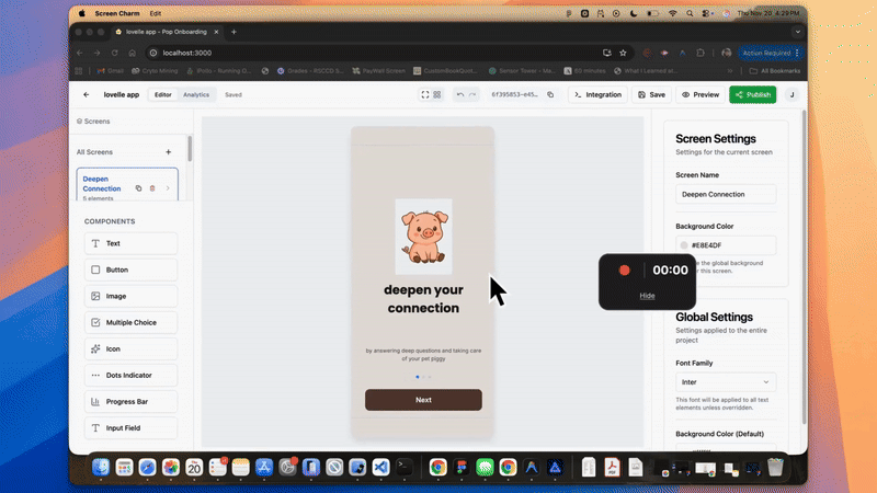 Pop Onboarding Editor